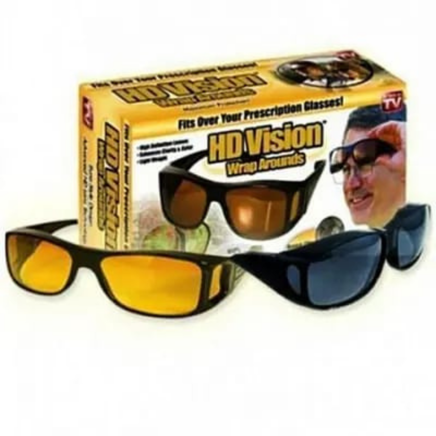 Hd Day & Night Vision Wrap Around Glasses